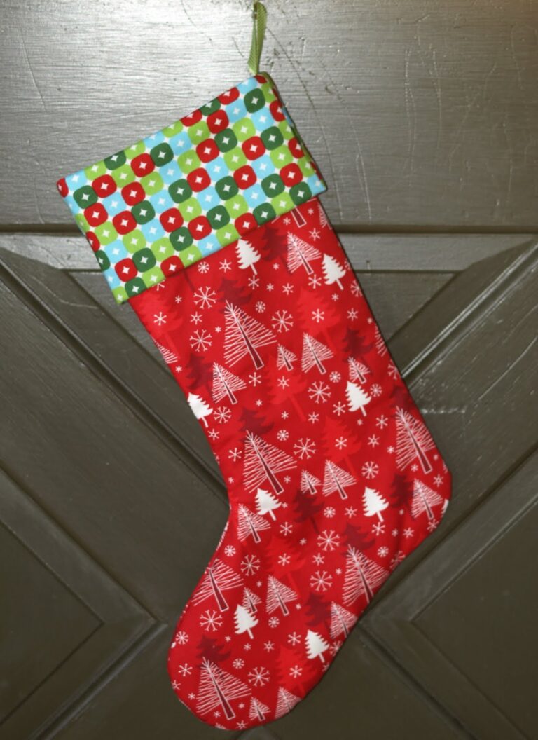 Inspiring Projects Fabric Christmas Stocking