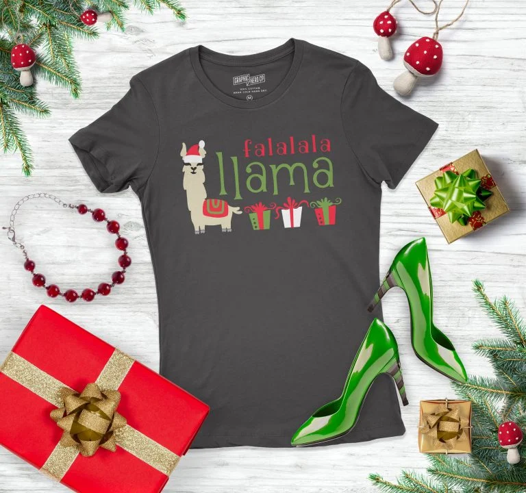 A-Cricut-Falalala-Llama-T-Shirt-for-Christmas