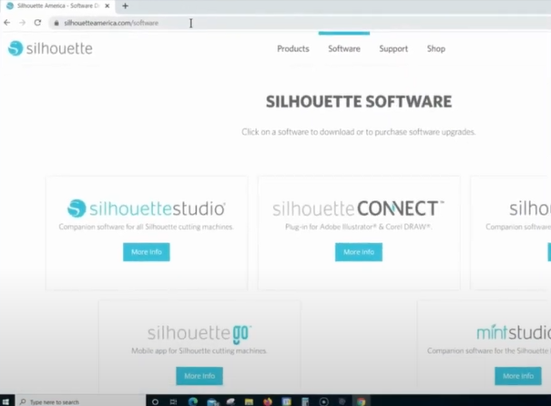 navigate-to-official-silhouette-software-website