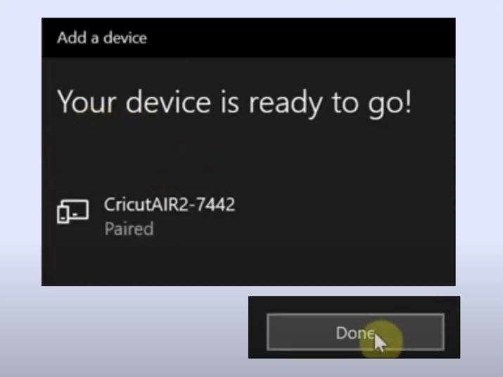Your Device is Ready to Go, click Done
