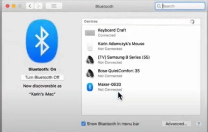 click on System Preferences and go to Bluetooth