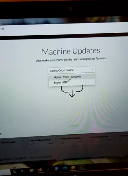 Select your machine model