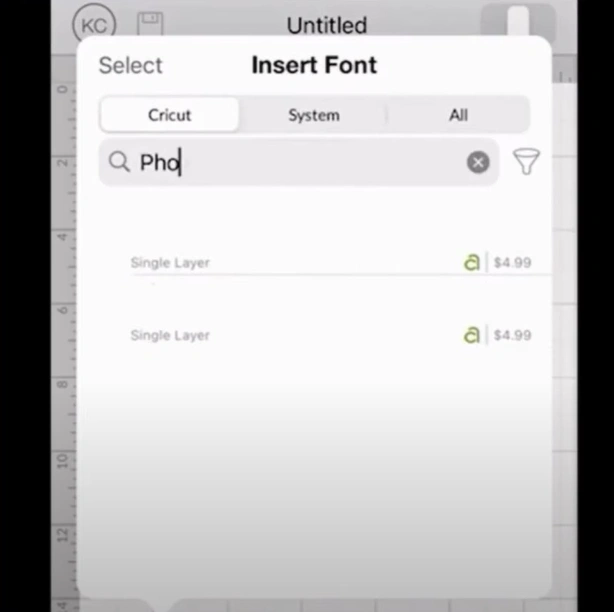 then search and choose your font