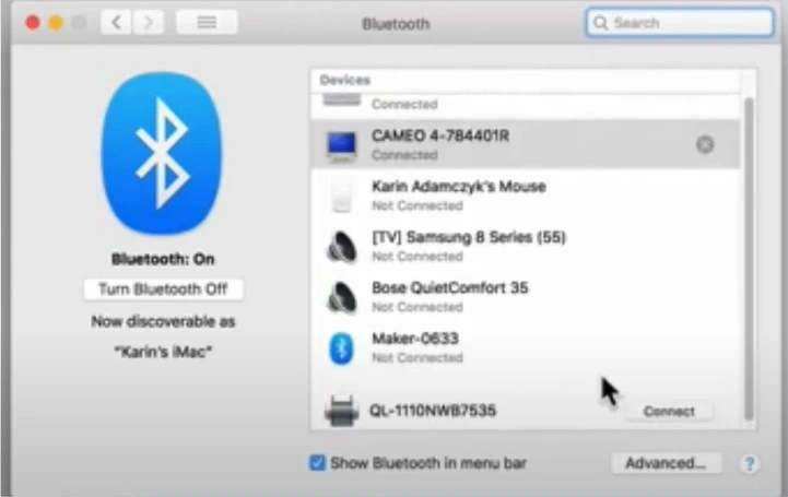 After the connection is complete