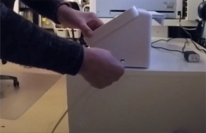 Plug the power cord and USB cable into your crafting machine