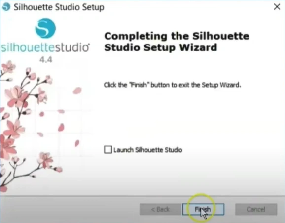 When you get to the Completing the Silhouette Studio Setup