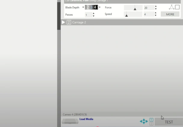 and click TEST at the bottom of the Send panel