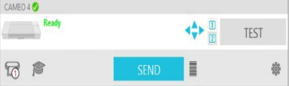 machine icon and click the Send