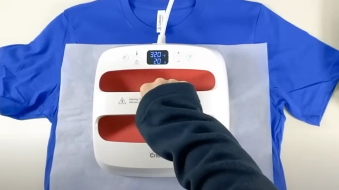 Place the Cricut heat press machine