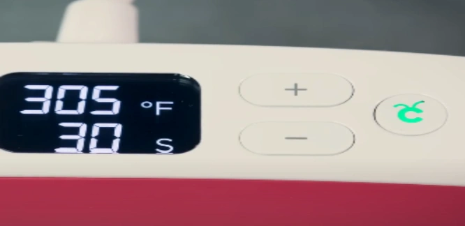 When you hear the beep and the C button turns green