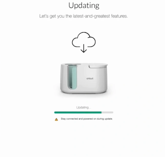 A firmware update will start