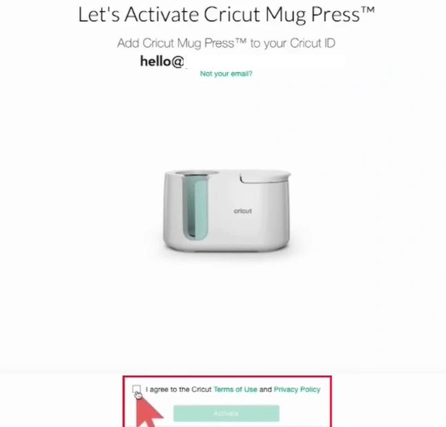Agree to the terms and conditions
