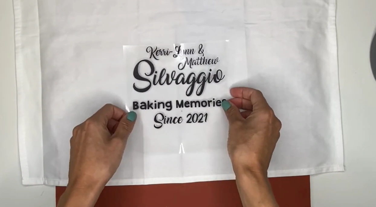 Place your design exactly where you want it and then apply 