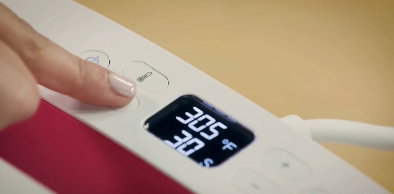 Press any button to keep the machine on and continue working