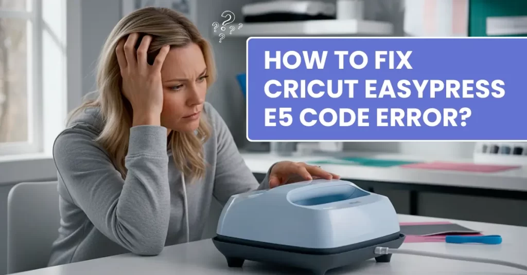 How to Fix Cricut EasyPress E5 Code Error?