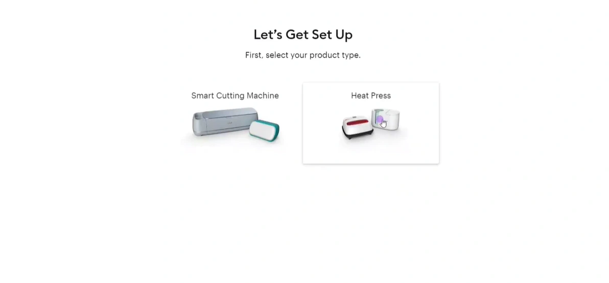 click Heat Press, then Cricut Mug Press